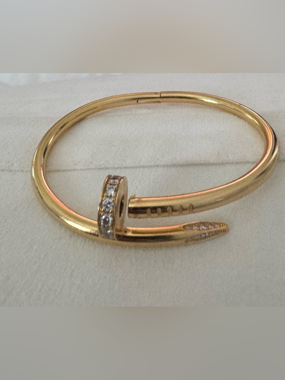 18K Yellow Gold Diamond Juste Un Clou Bracelet 15